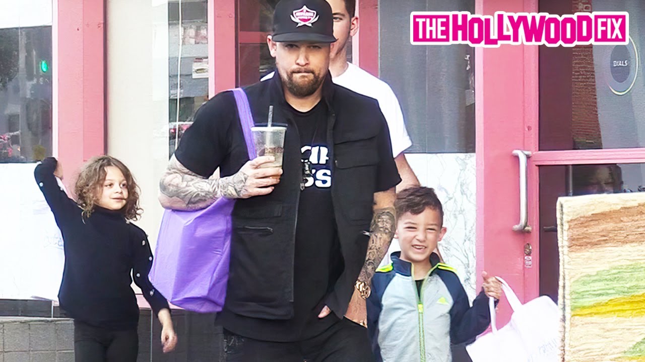 Joel Madden Takes His & Nicole Richie's Kids, Harlow & Sparrow Out Shopping For Mother's Day In WeHo