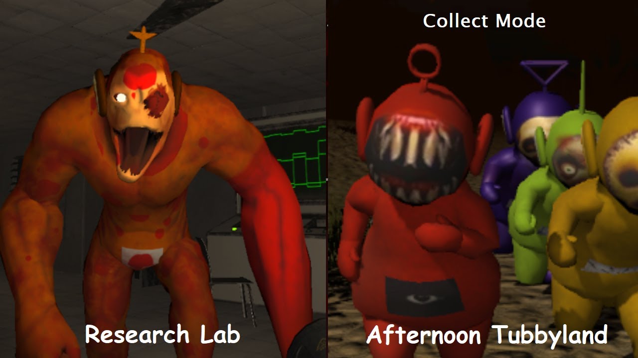 Slendytubbies: Aberrant Onslaught - Collect Mode | Research Lab & Afternoon Tubbyland