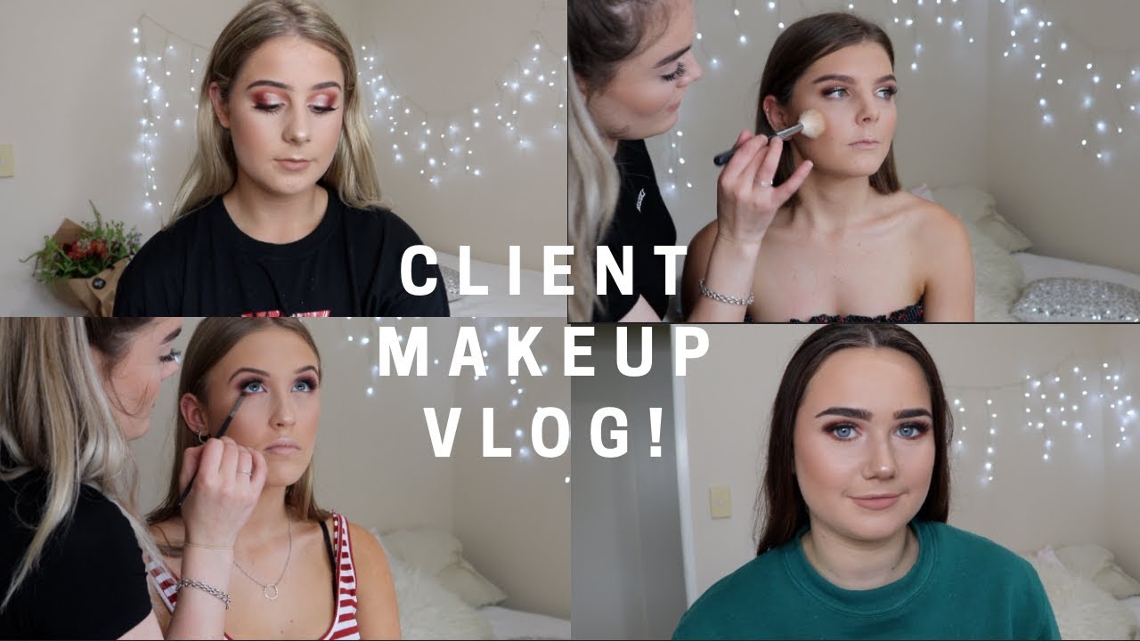 CLIENT MAKEUP VLOG! I HAD 6 CLIENTS IN 1 DAY- Fallon Kate