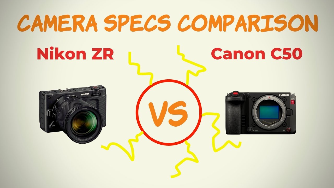 Nikon/Red ZR VS Canon C50 Camera Specifications Comparison