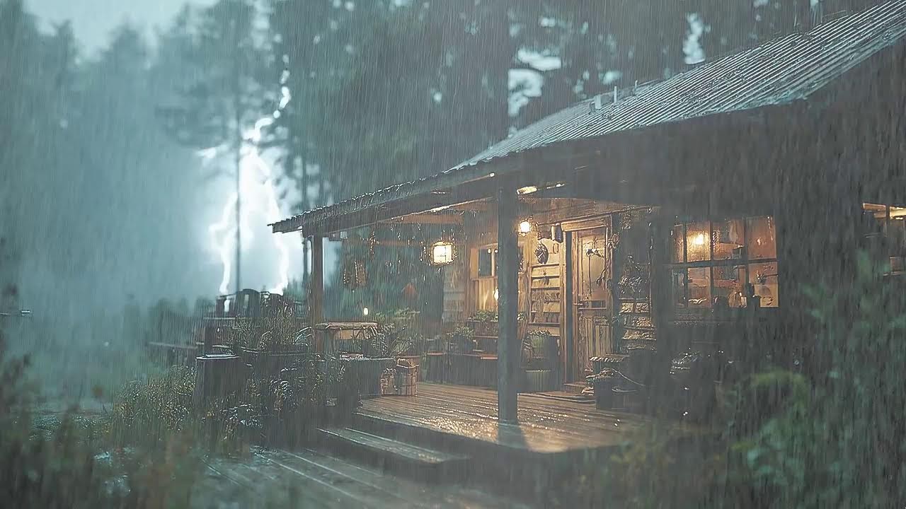 Best Rain and Thunder Sleep Sounds - Instant Relaxation & Calm Mind | Study & Focus Background