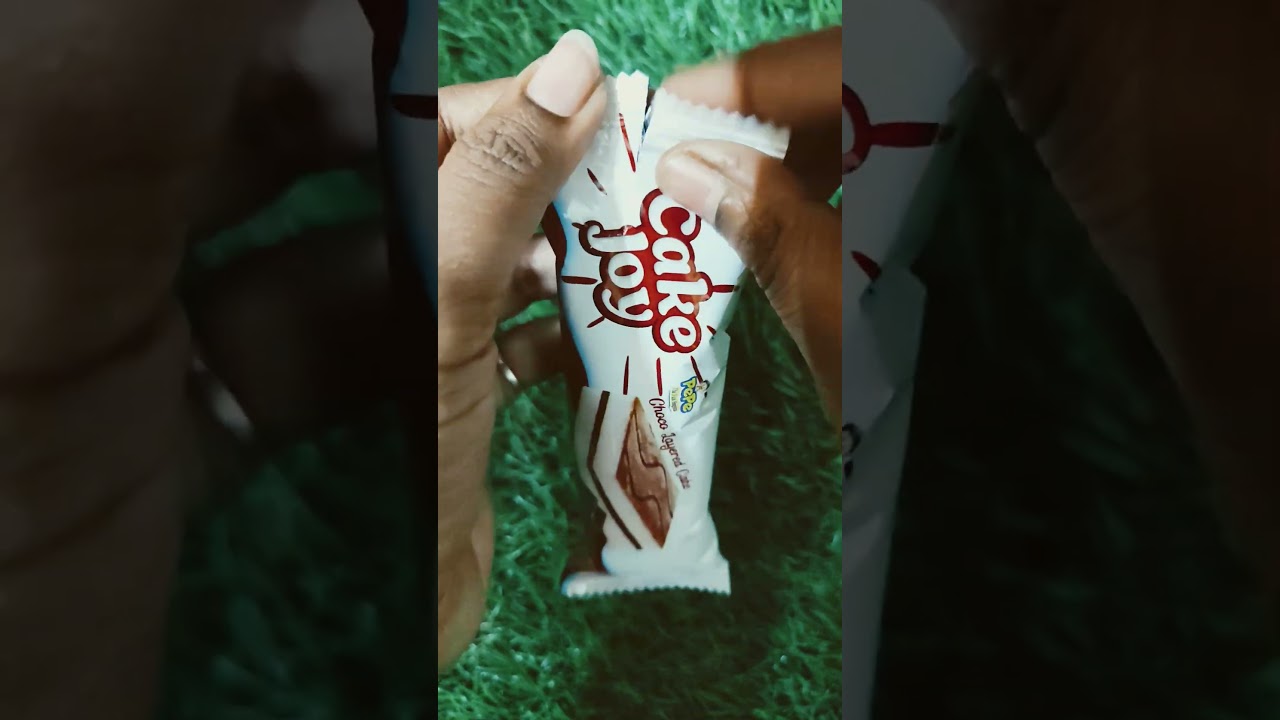 Chocolate cake unwrapping 