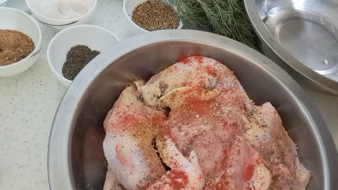 Янги йил учун КУРКА гуштидан таом.                        Бу усулда хам пишириб куринг.