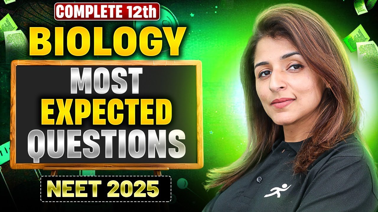 💪🏻Most Important Questions of 12th Biology I Must-Know 🔥I NEET 2025 I Motion NEET #neetexam #tinamam