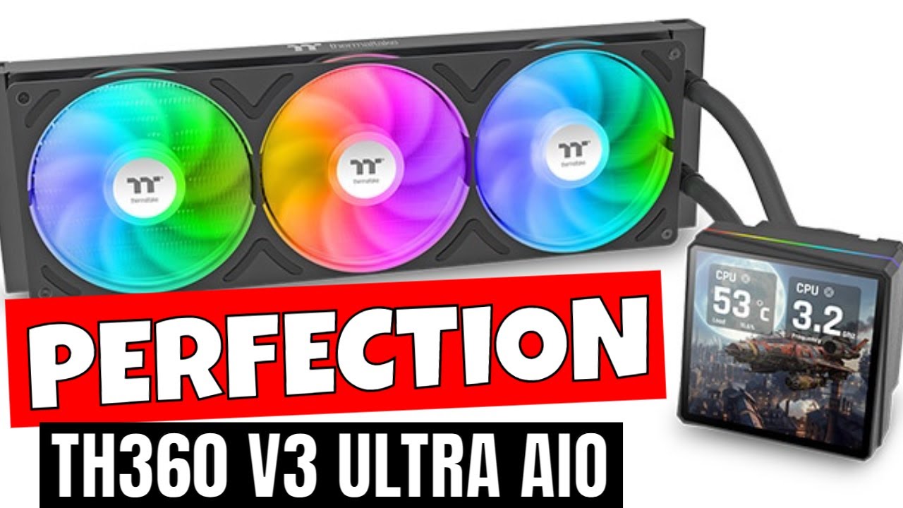 Система жидкостного охлажения ThermalTake TH360 V3 Ultra ARGB Sync практически идеальна.