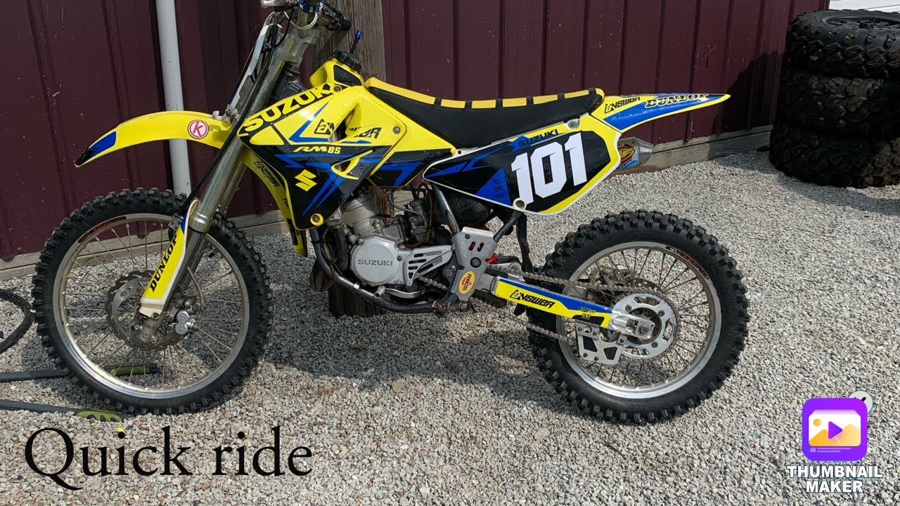 Quick ride on rm85 goes wrong!!
