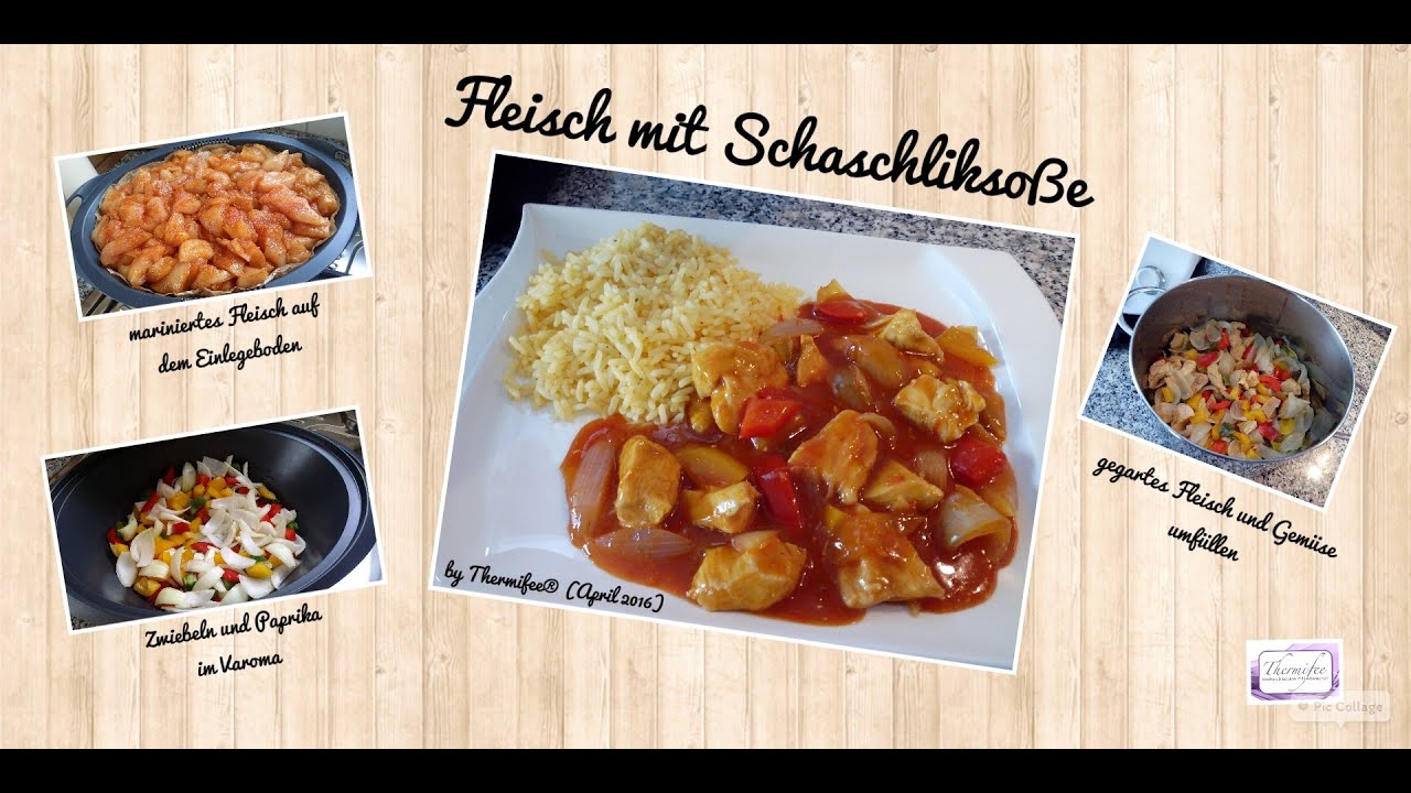 Thermomix® TM 5  -  Fleisch mit Schaschliksoße (All in one)