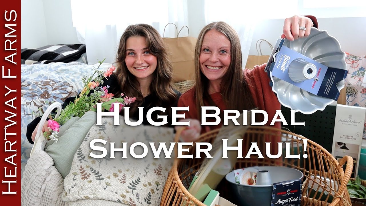 GIANT Bridal Shower Haul for Julianne! | Heartway Farms