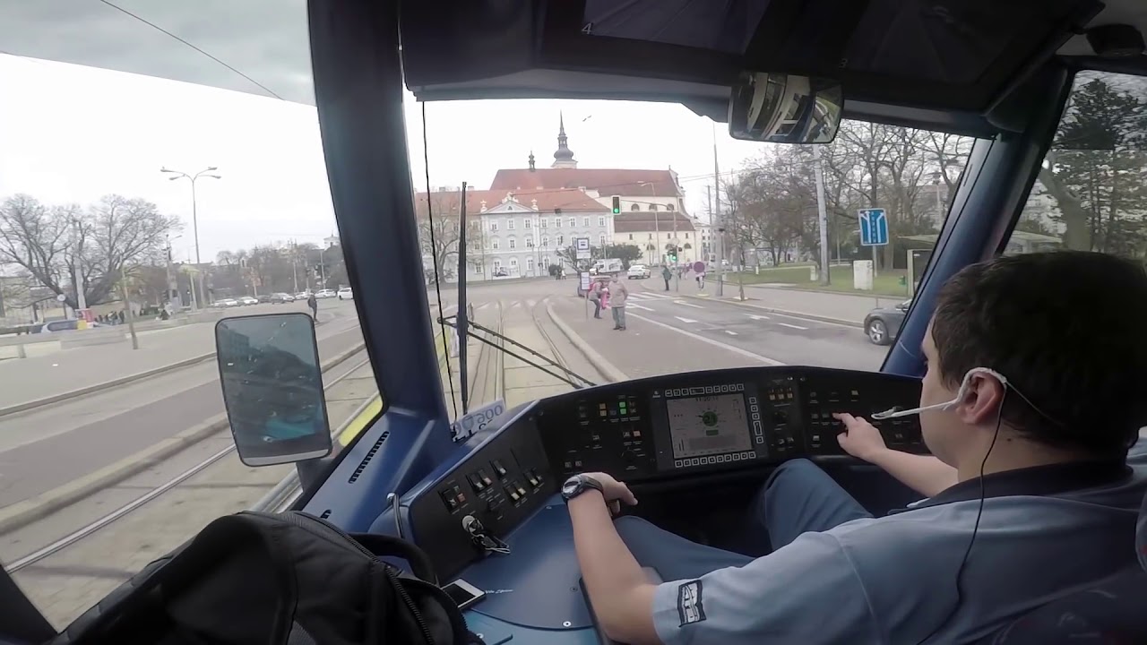 Linka 6 - Královo pole, nádraží - Švermova - s komentářem - poslední služba na HPP