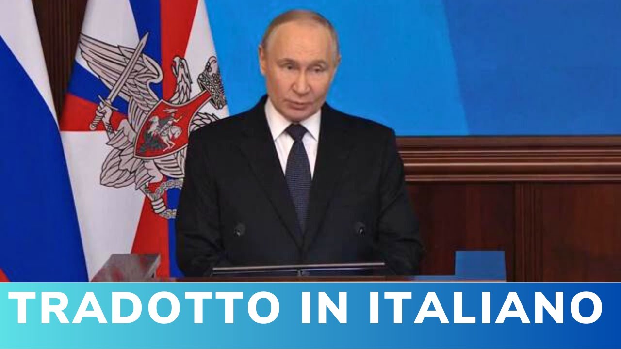 Putin: &ldquo;La Russia rafforzer&agrave; l&rsquo;esercito&rdquo; | Collegio Difesa, bilancio 2025 e piani 2026 (integrale)