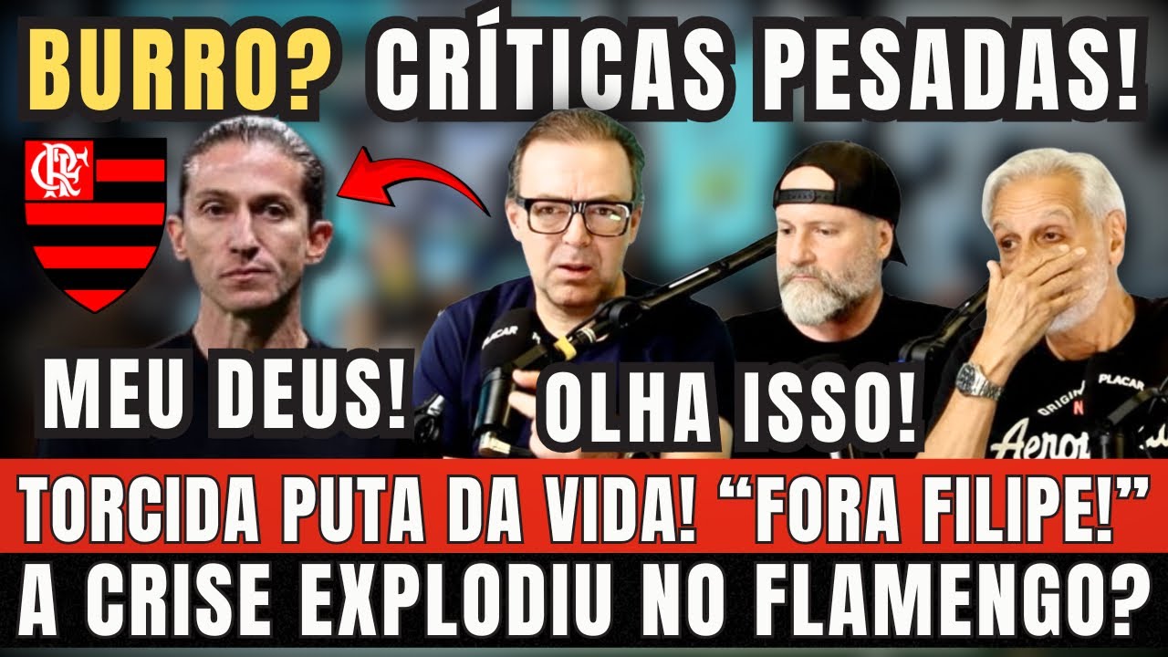 TORCIDA DO FLAMENGO PERDE A PACIÊNCIA COM O FILIPE LUIS. OLHA O QUE SAIU NA IMPRENSA. VAI SAIR? VEJA