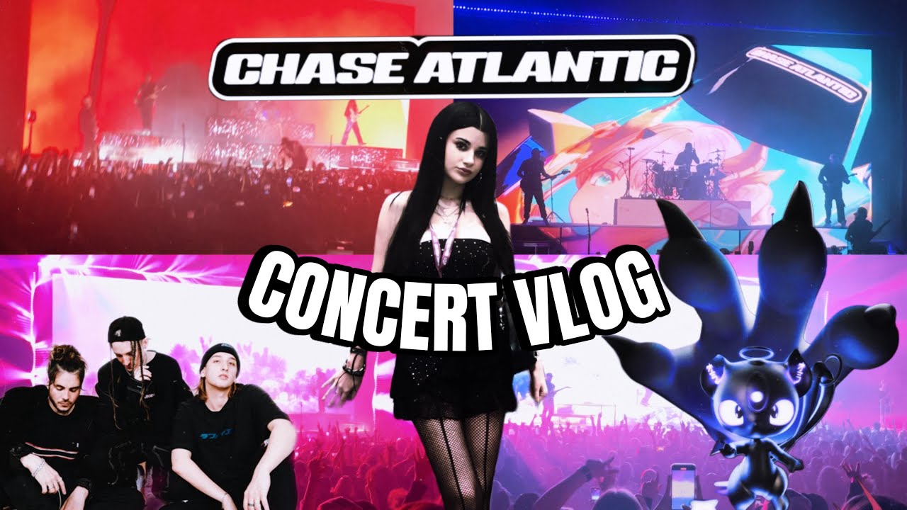 grwm for a chase atlantic concert! ☆ | + hair & makeup tut & vlog | + concert footage!