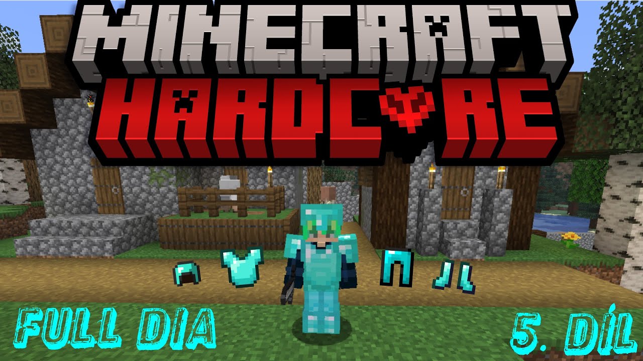 Získal jsem celé diamantové brnění v Minecraft Hardcore | Minecraft Hardcore 5