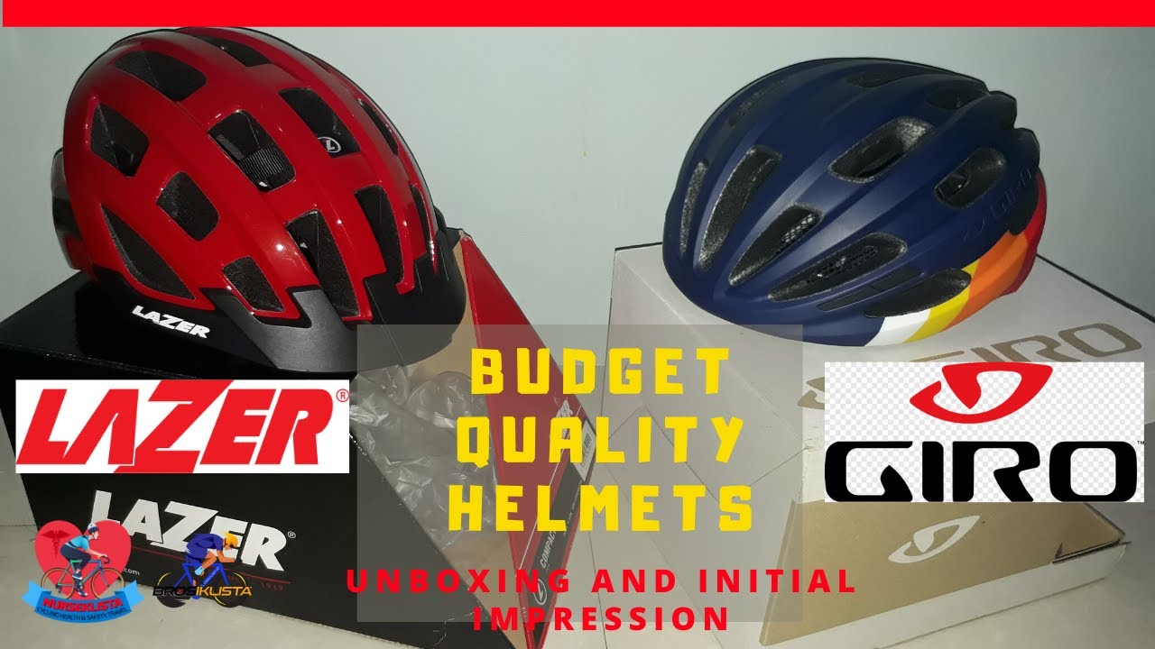 GIRO ISODE AND LAZER COMPACT HELMET REVIEW (BUDGET HELMETS)