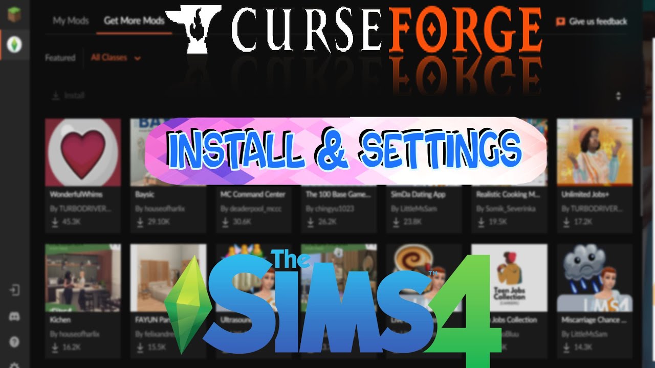 How to install Curseforge for Sims 4