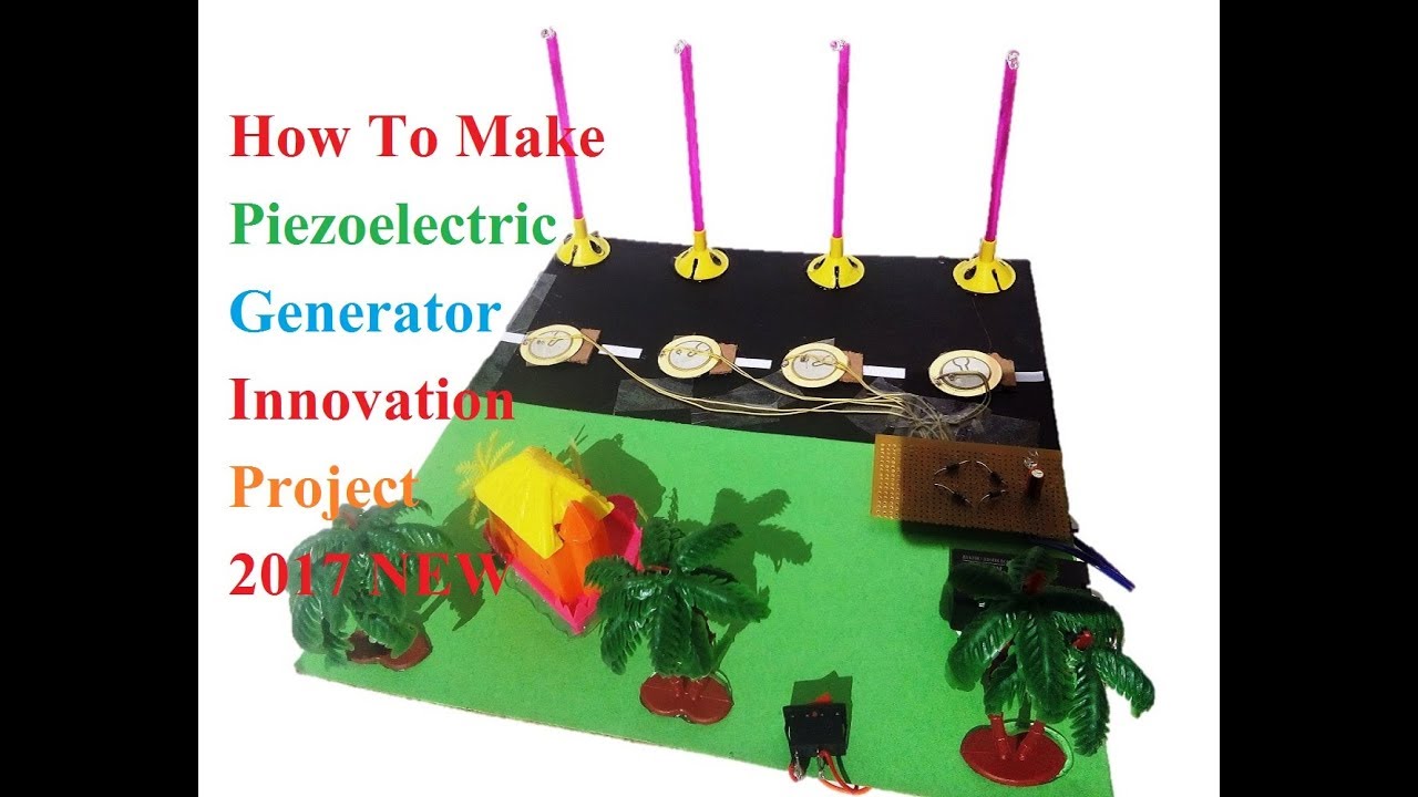 How To Make Piezoelectric Generator  ||NeW ||SCHOOL MODEL