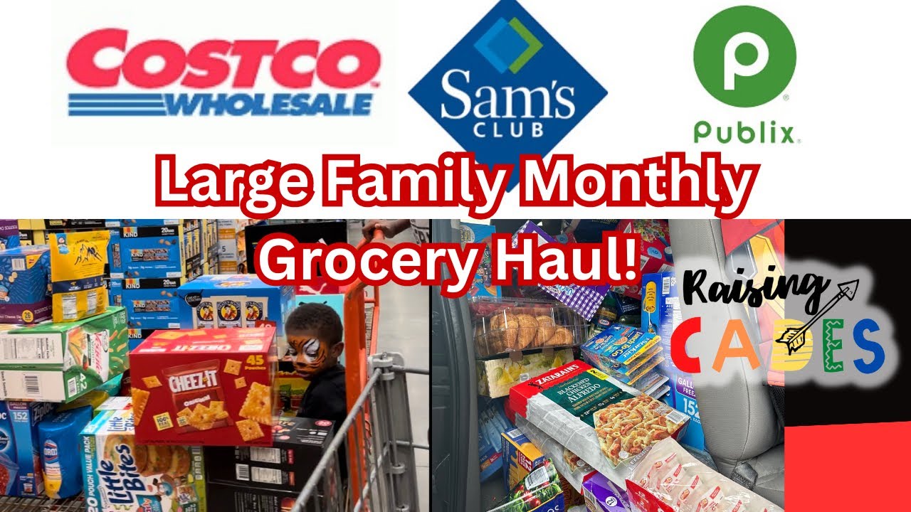 $1500.00 Monthly Grocery Haul for our Family of 10!