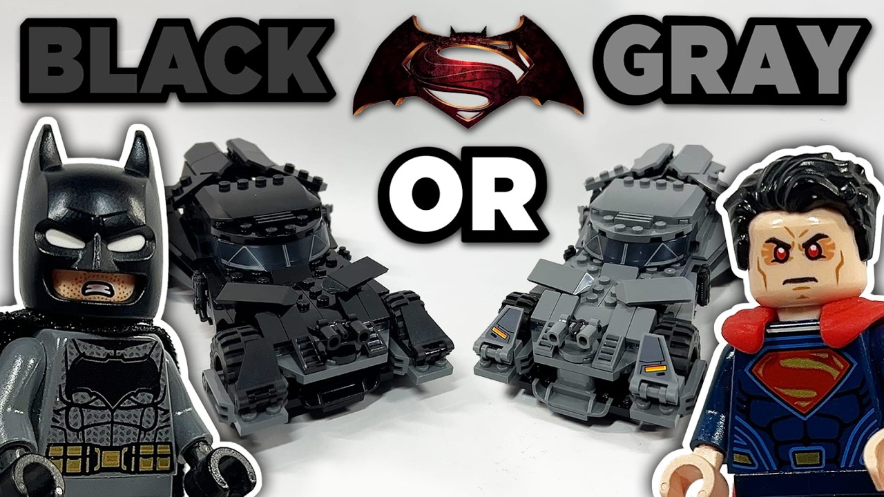 Fixing the LEGO Batman v Superman Batmobile - BLACK vs GRAY