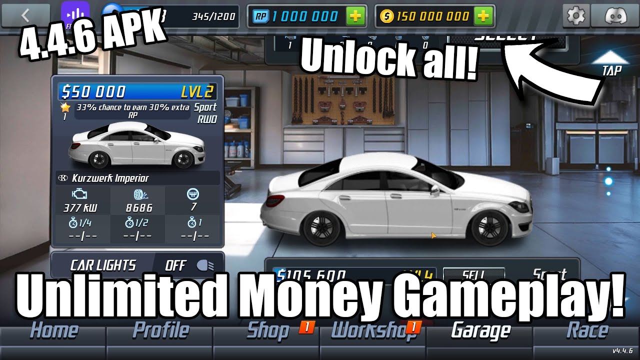 Drag Racing 4.4.6 APK MOD 💸 Unlimited Money Gameplay!