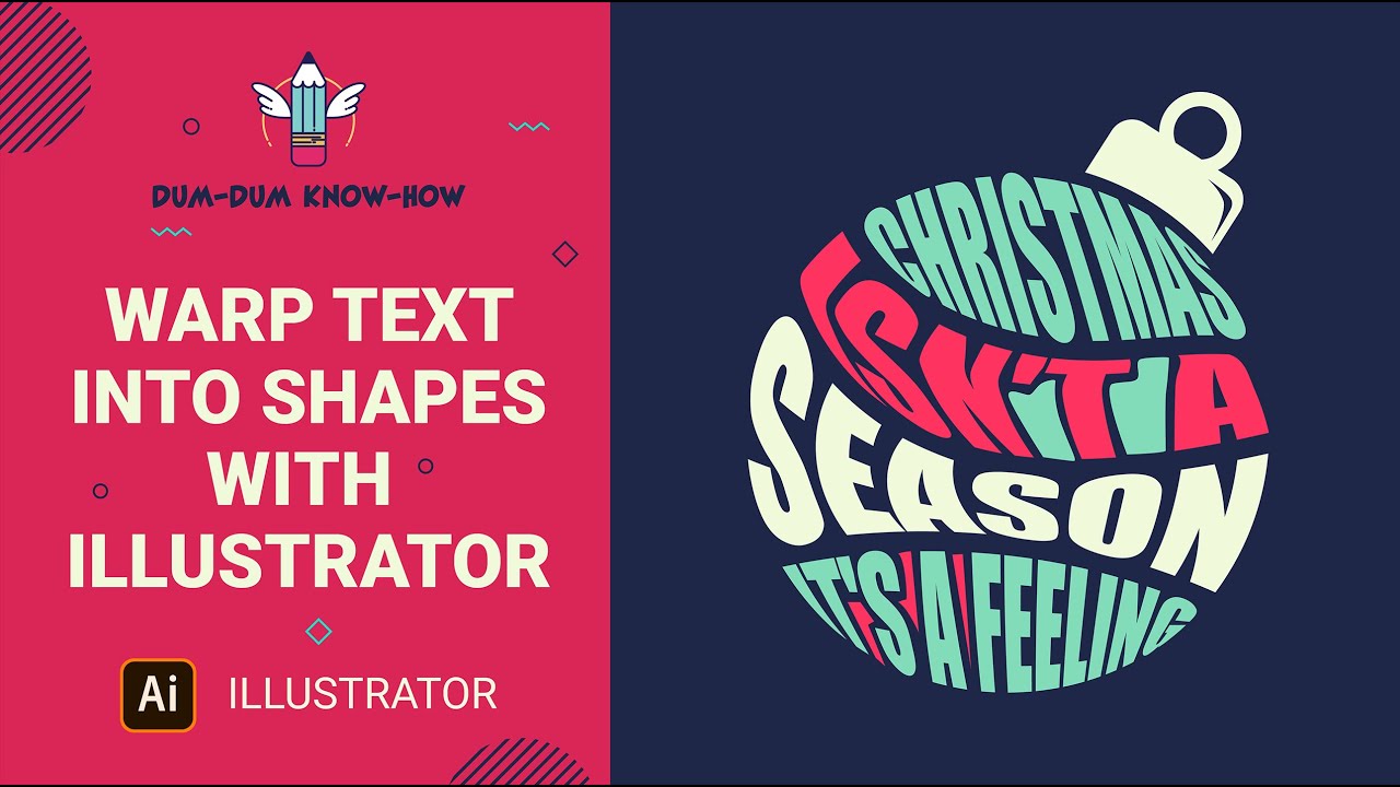 Warp Text into Any Shape with : Adobe Illustrator Tutorial