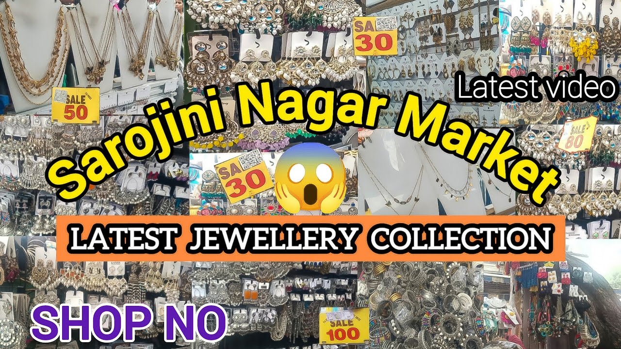 Sarojini Nagar Market Latest JEWELLERY COLLECTION 2025 // 30₹ से शुरू 😍 TRENDY & LATEST EARRINGS 