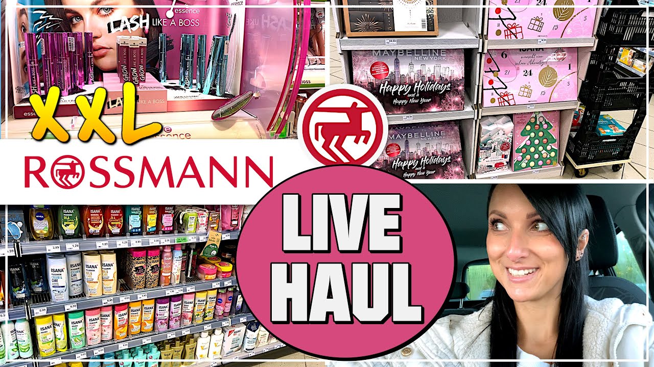 😍 XXL ROSSMANN LIVE HAUL + GRWM | Adventskalender und Neuheiten | Shopping VLOG | Frühlingsrolina