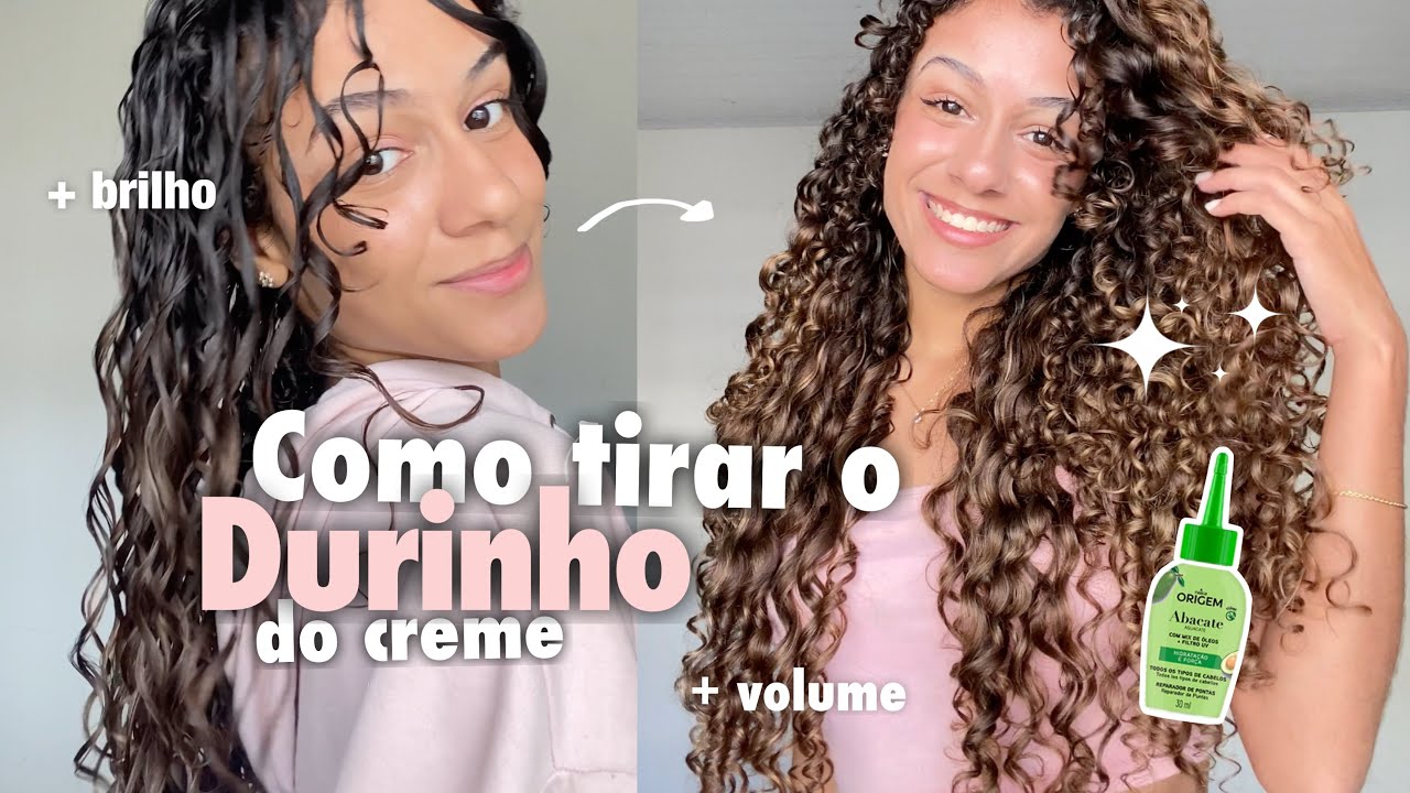 PASSO A PASSO: ୨୧ Como tirar o durinho do creme! + volume & definição🧴