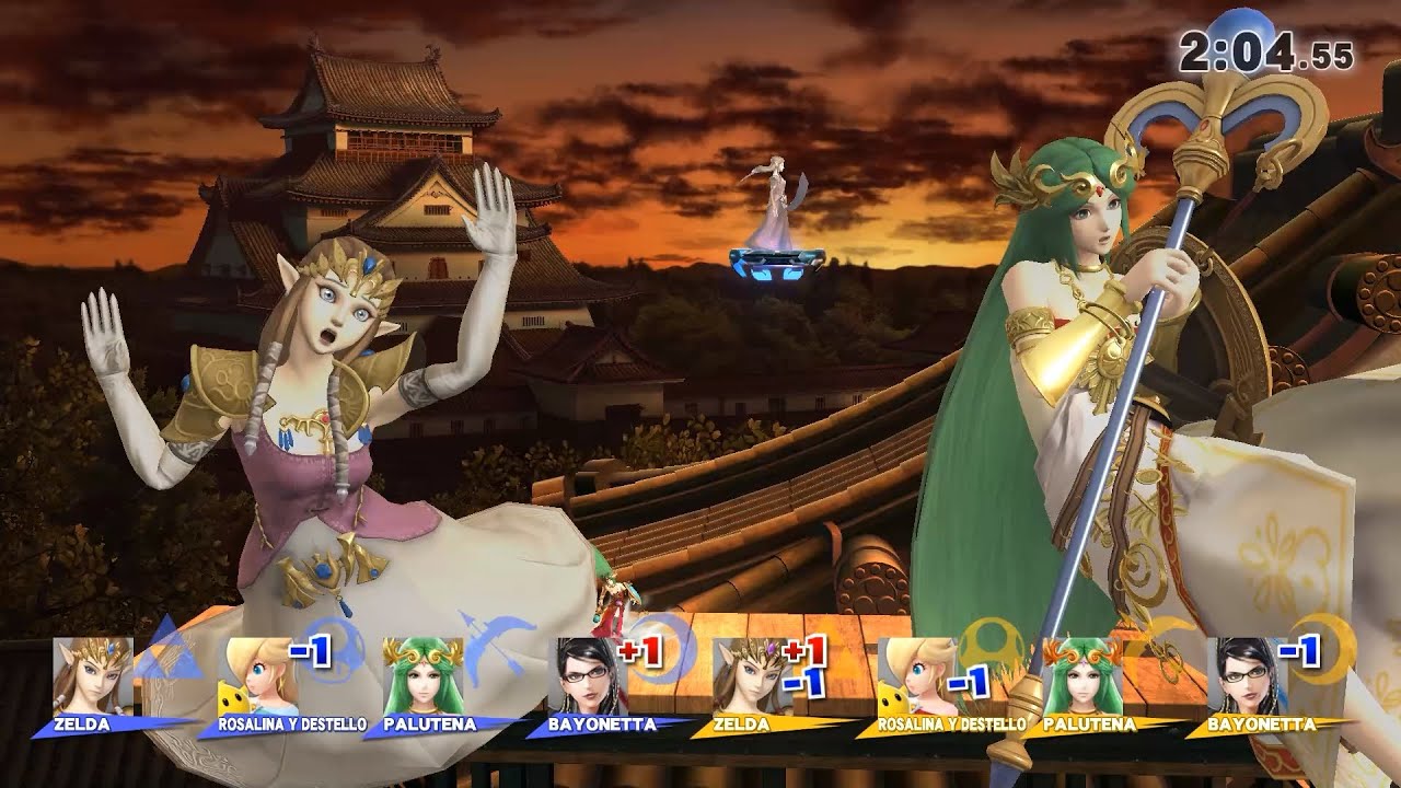 Smash Wii U - Team Girls Battle (Only Blast and Screen KO) #7