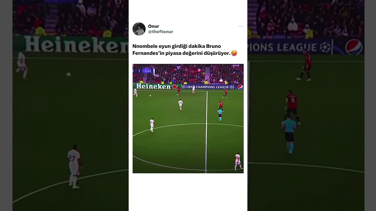 🔥⚽️ Szokujący drybling Ndombele! Moment, kt&oacute;ry zadziwił Bruno Fernandesa! 🌟😱