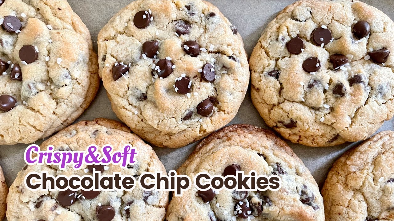 Crispy & Soft Chocolate Chip Cookies Recipe - using cold butter!