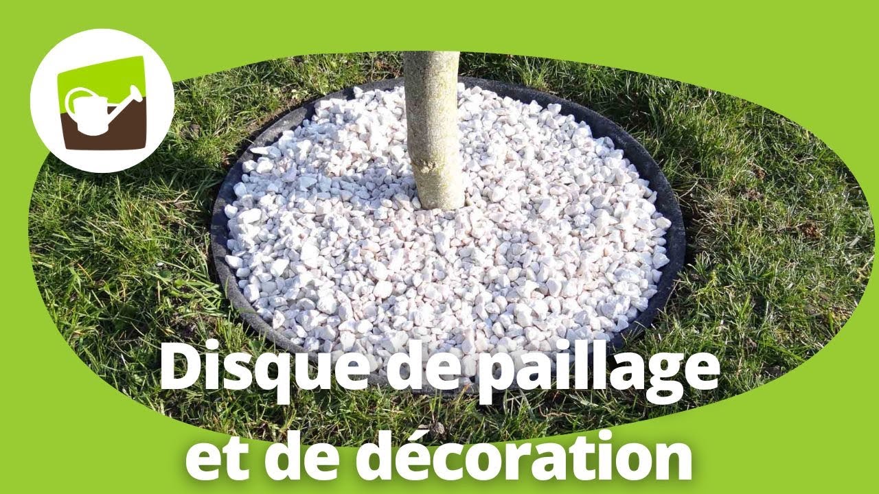 Un disque de paillage arbre pour d&eacute;corer et habiller le pied des arbres et arbustes !