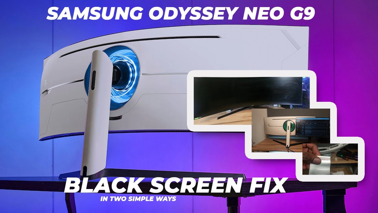 My Samsung ODYSSEY NEO G9 Gaming Monitor Went Black — I fixed with this- Dont replace it Yet!