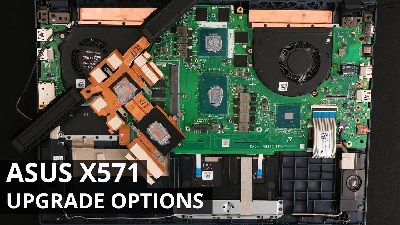 ASUS X571 DISASSEMBLY and UPGRADE OPTIONS (Storage, RAM, WiFi, Thermal Paste)