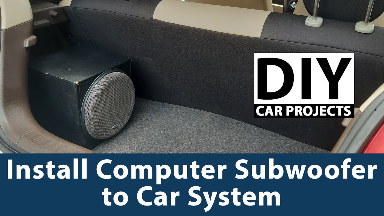 DIY - How to convert computer subwoofer for car