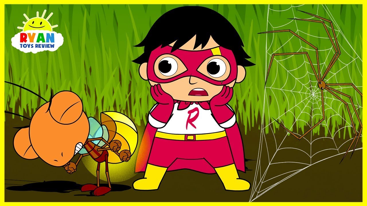 Ryan Shrinks in Bugs World| Cartoon Animation for Children!