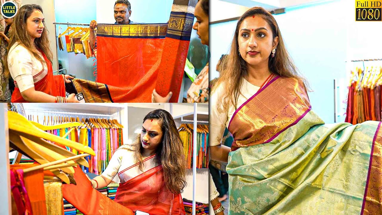 Vijaykumar Daughter Pritha Hari's Saree Collection | Pritha Hari's Live Saree Selection Video 😍