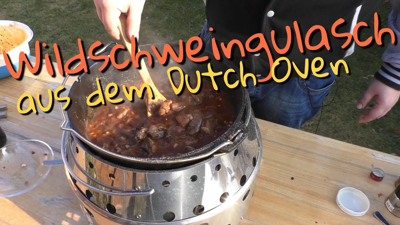 #060 - Wildschweingulasch aus dem Dutch Oven 🐗
