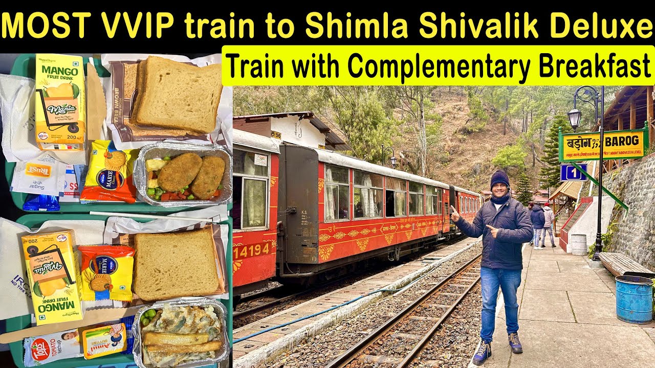 Most Premium and Fast Toy Train to Shimla Journey in 52451-Shivalik Deluxe Express in January 2023