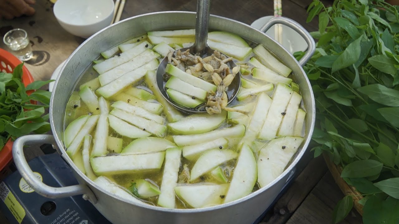 Nhái Đồng Mùa Nước Nổi nấu Cháo Bầu, 