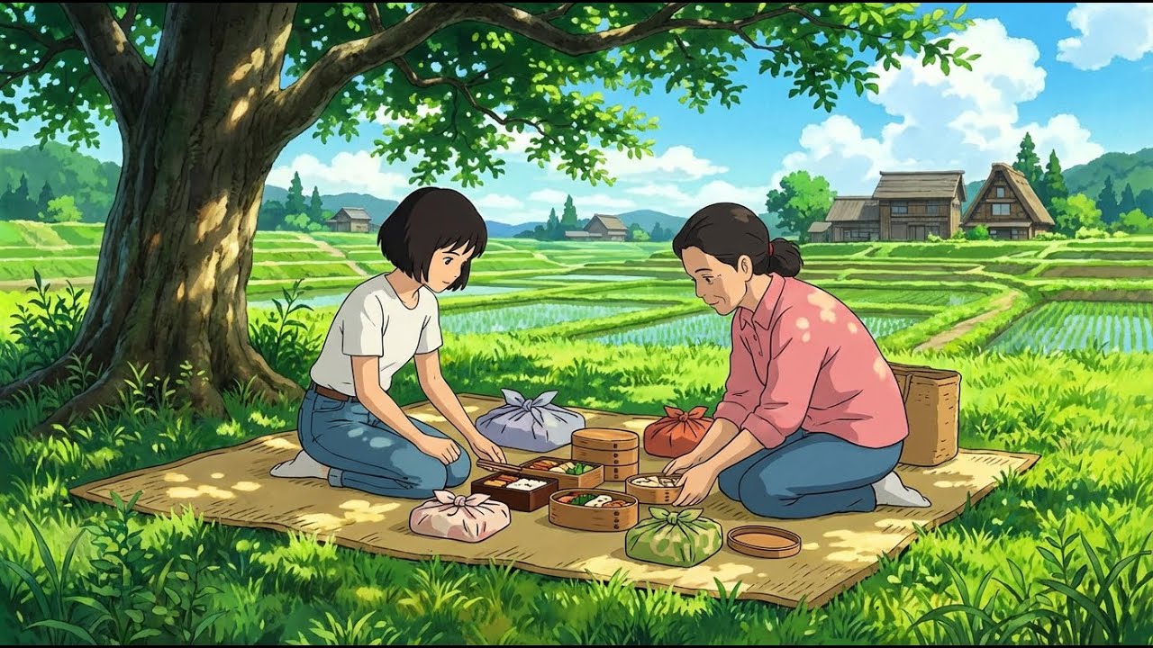 [Ghibli Style] Peaceful Countryside Life: Reliving Childhood Memories | ASMR