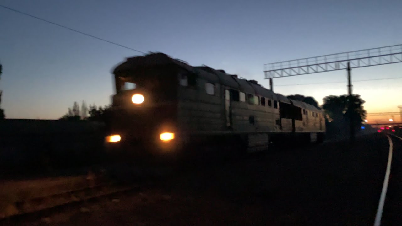 Редкий зверь 2ТЭ116 (УЗ) накатом отдыхает!