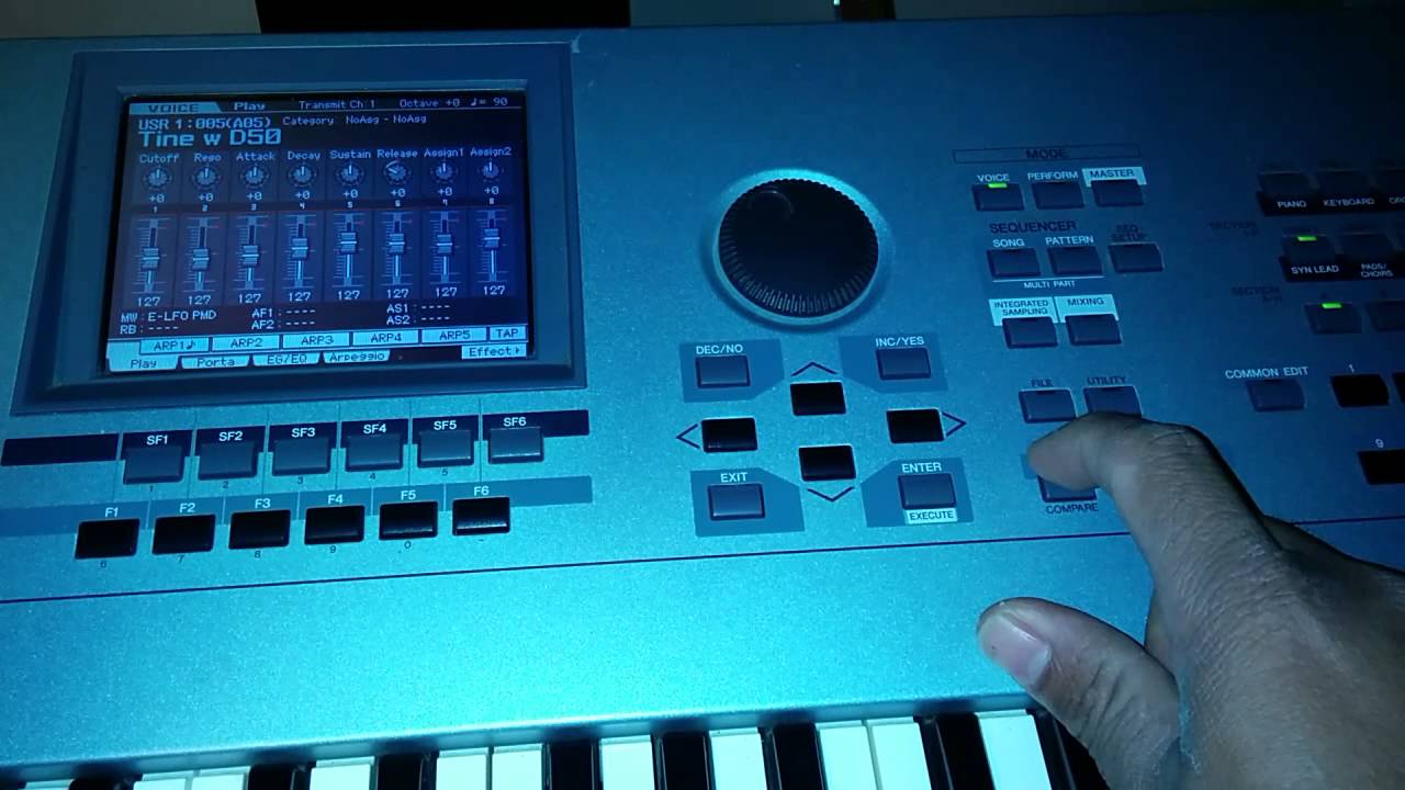 yamaha motif como cargar samples