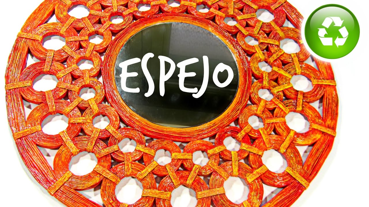 Cómo hacer marcos de papel. How to make paper frames.