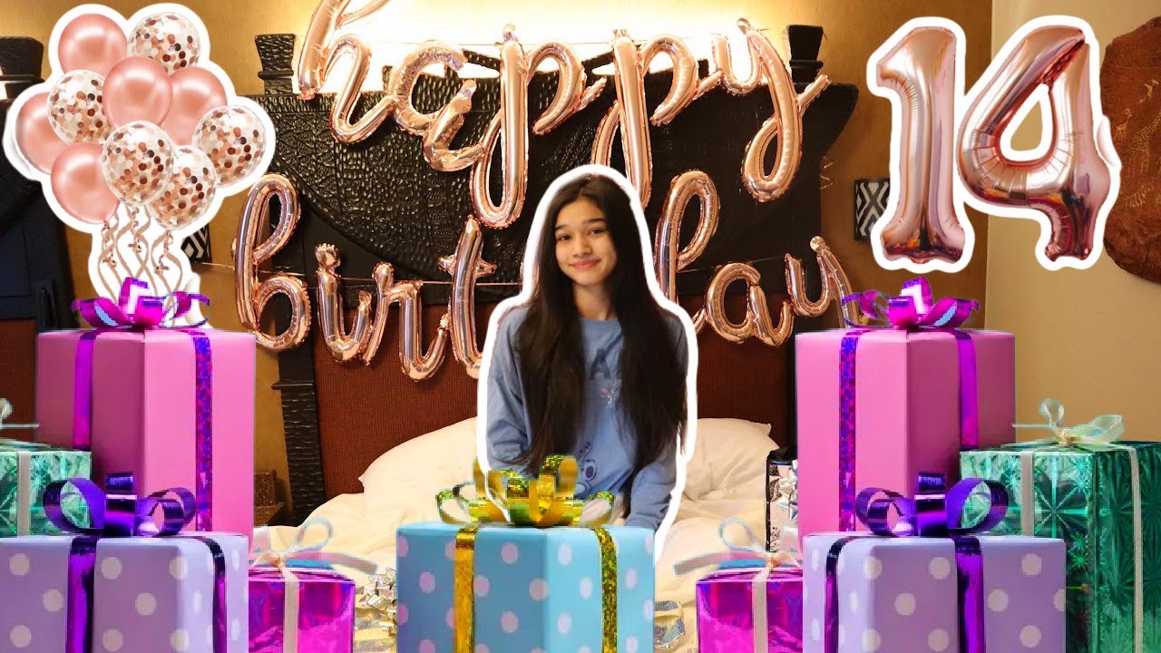 JASMINE'S 14TH BIRTHDAY! OPENING PRESENTS!JASMINE AND BELLA