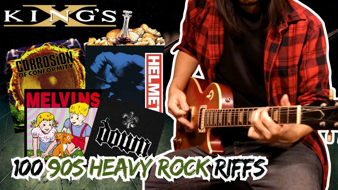 100 90s Heavy Rock Guitar Riffs (Grunge, Stoner, Doom)