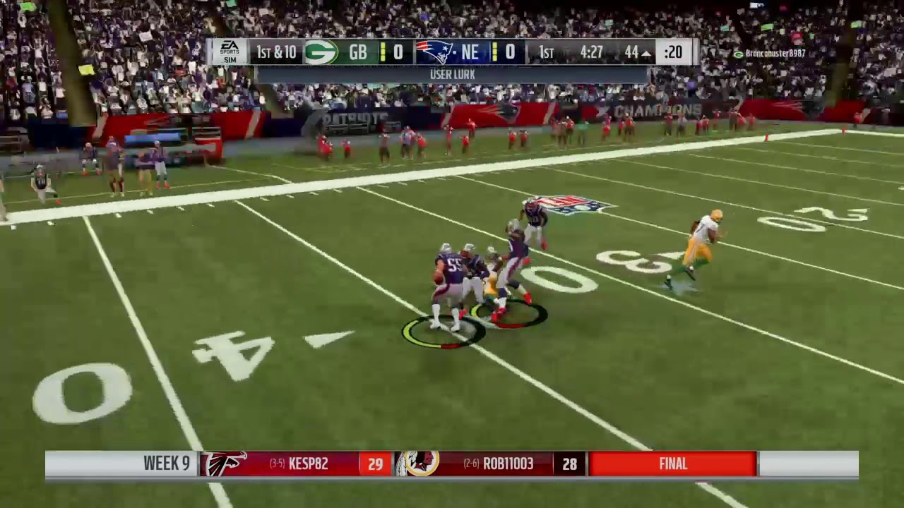 Madden 19 User Interceptions