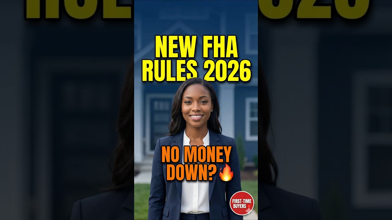 🔥🏡 NEW FHA Loan Requirements 2026 | First-Time Home Buyer FHA Loans + No Money Down Options