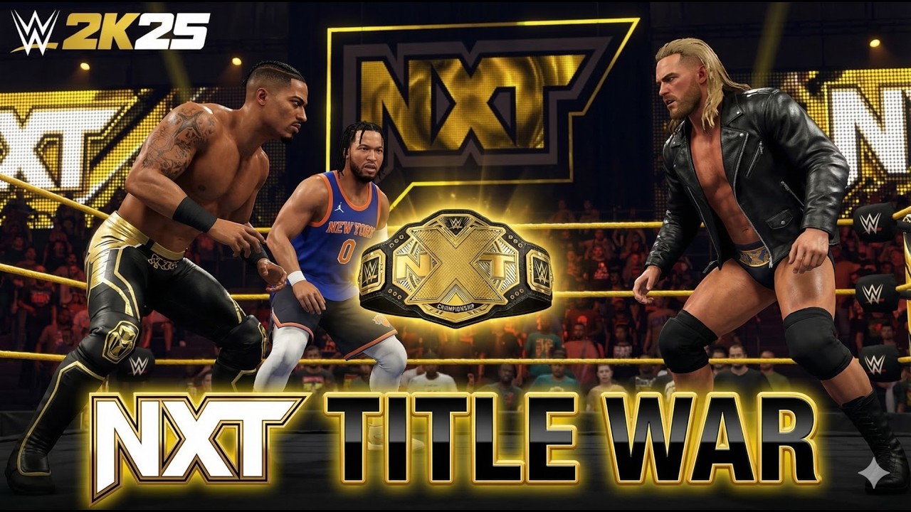 NXT Championship Triple Threat | Carmelo Hayes vs Jalen Brunson vs Lexis King | WWE 2K25