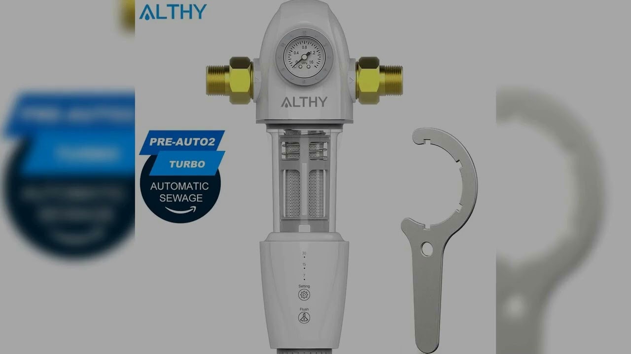 A must-have product! ALTHY PRE-AUTO2 Automatic Flushing Backwash Prefilter Spin Down Sediment Wate