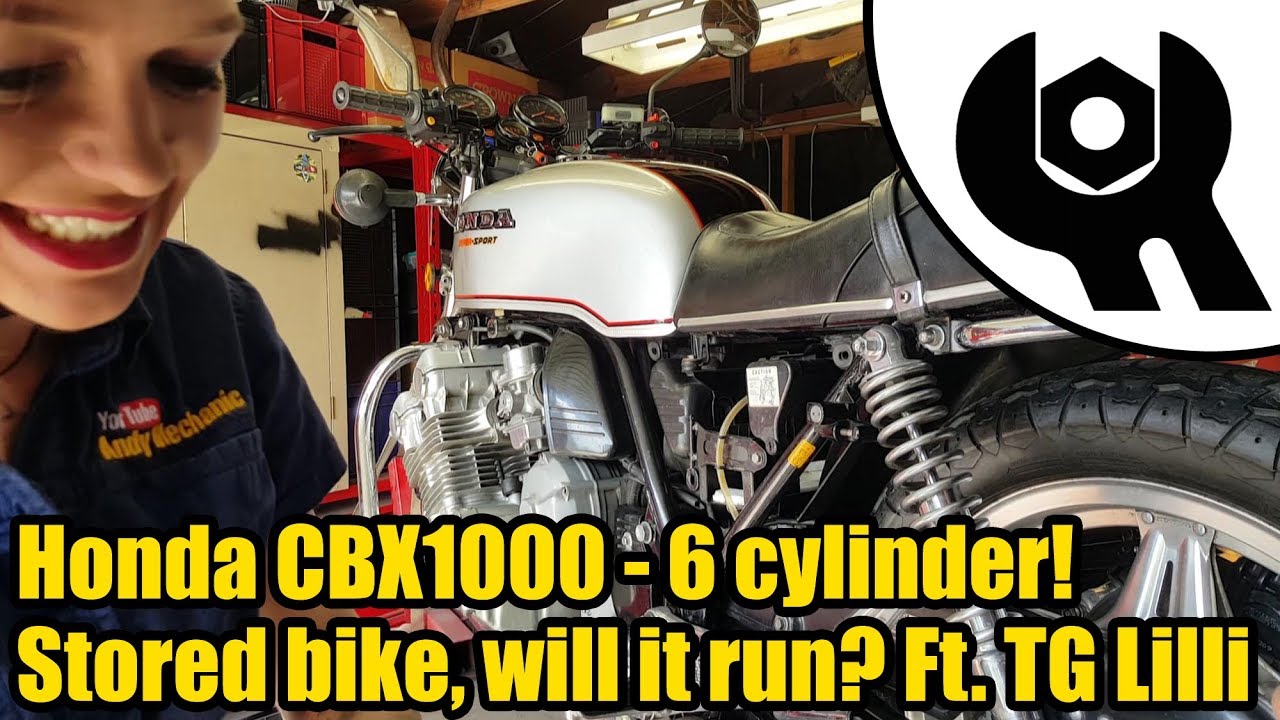 Honda CBX1000 6 cylinder - start up Ft. Tool Girl Lilli #1849